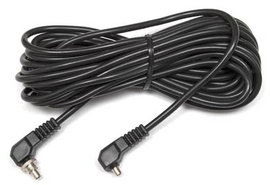Screwlock PC to Male PC &mdash; 5 Meter (16 Feet) Straight Flash Sync Cord