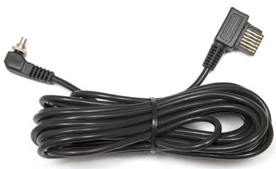 Screwlock PC to Metz 6 Row Connector &mdash; 5 Meter (16 Feet) Straight Flash Sync Cord