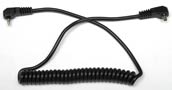 Coiled Cord &mdash; Male PC to Vivitar Sync Cord