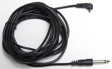 5 Meter (16 Feet) Straight Flash Sync Cord With &frac14; Inch (6.3mm) Phone Plug (mono)