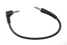 Deluxe 8 Inch Right Angle Miniphone Plug (1 &frasl; 8 inch - 3.5mm) to Miniphone Plug
